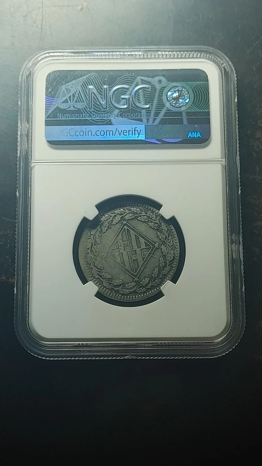 1813 Barcelona Spain Peseta NGC F12 Original and Problem Free    Scarce    2604 - Image 2 of 4