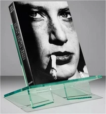 TASCHEN UPRIGHT ACRYLIC LARGE BOOKSTAND in CLEAR GREEN for LARGE or HEAVY BOOKS
