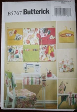 Butterick # B5767 Pattern Sewing Room Wall Hanging Ironing Board Organizers FF