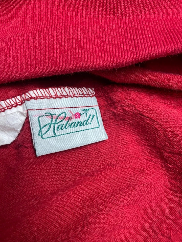 Calça Haband, Feminina Tamanho 14 Pequena, Vermelha, Puxada, Reta - Imagem 4 de 4