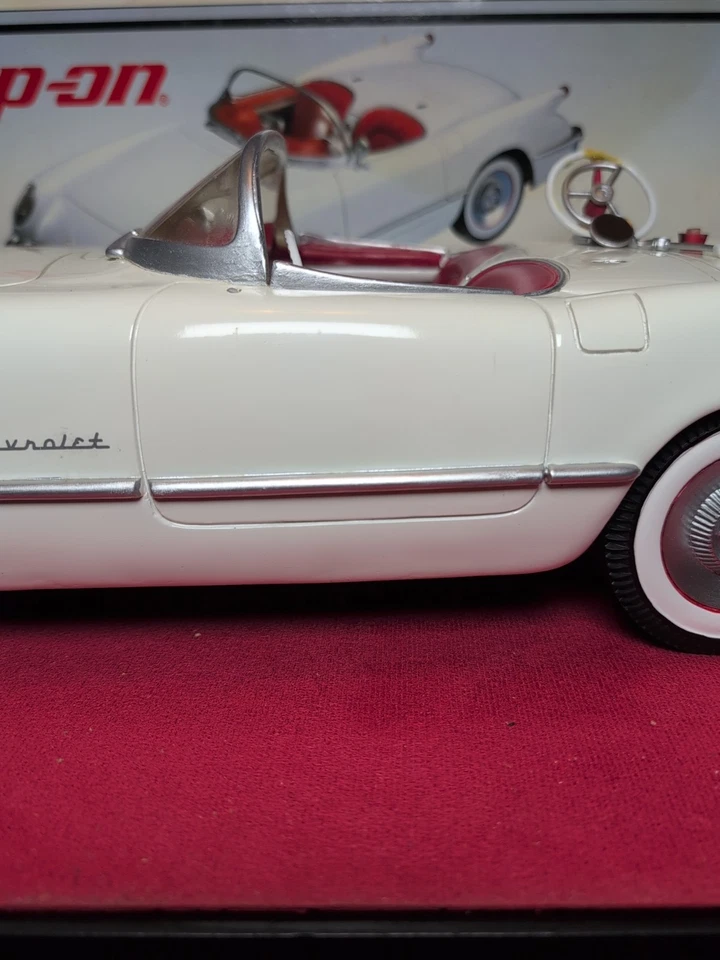 Crown Premiums 1:8 Snap On White/Red 1953 Convertible Corvette Rare $139.99 - Image 3 of 4