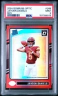2024 Panini Donruss Optic Jayden Daniels Rated Rookie #248 RC Red /125 PSA 9