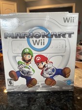 Mario Kart Wii w wheel in box Wii, 2008