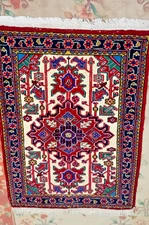 Geometric Medallion Tribal Vintage Turkish 42x 28 Handmade Rug | Handmade Carpet