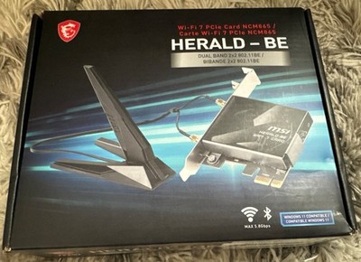 MSI HERALD-BE Wi-Fi 7 MAX Wireless bluetooth 5.4 QCNCM865 for AMD & Intel