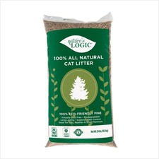 100 Natural Pine Pellet Cat Litter - 100 Ponderosa Pine, Dust-Free, Unscented,
