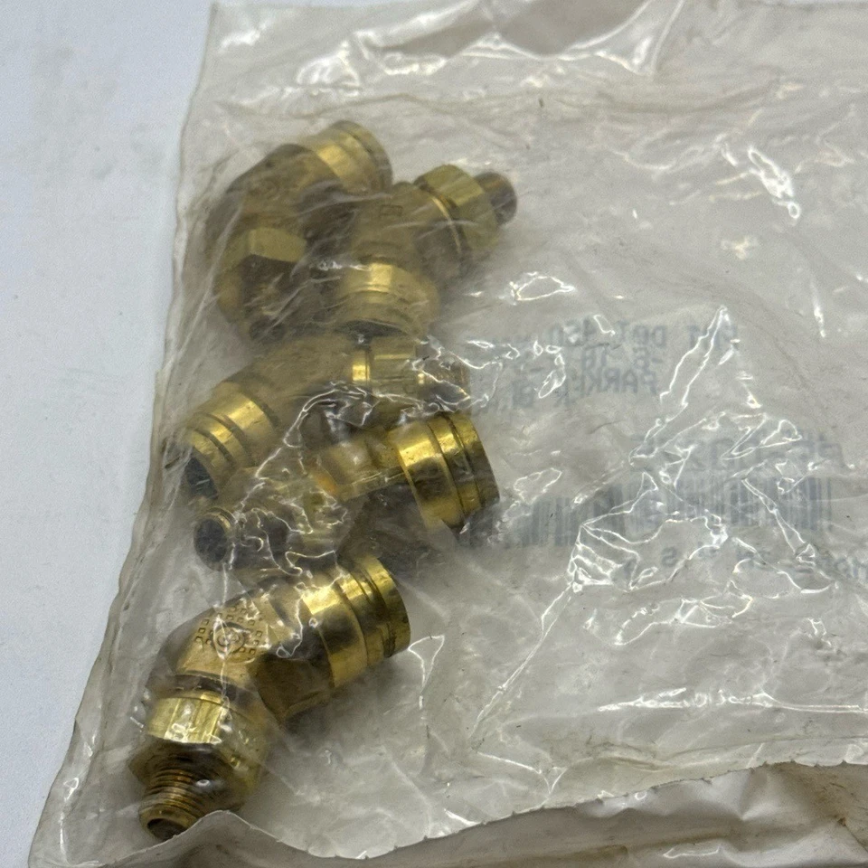 Parker PF-00225 3/8" Tube Union Elbow, 1/8 NPT, Brass (5PK) - Image 4 of 4