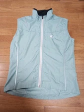 Pearlizumi Cycling Vest Windbreaker Womens Size Large Mint Green Reflective 