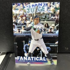 Topps 2025 Chrome Fanatical Insert Aaron Judge #FAN-14 New York Yankees