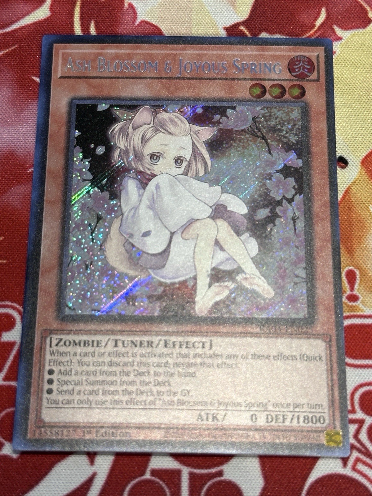 Ash Blossom & Joyous Spring (Alt Art) RA04-EN025 Secret Rare Yugioh Card Mint