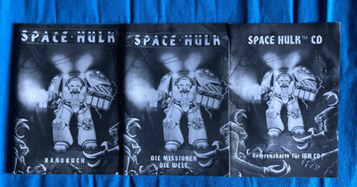 Vintage Warhammer 40000 Space Hulk IBM PC Anleitung Handbuch Deutsch 1993