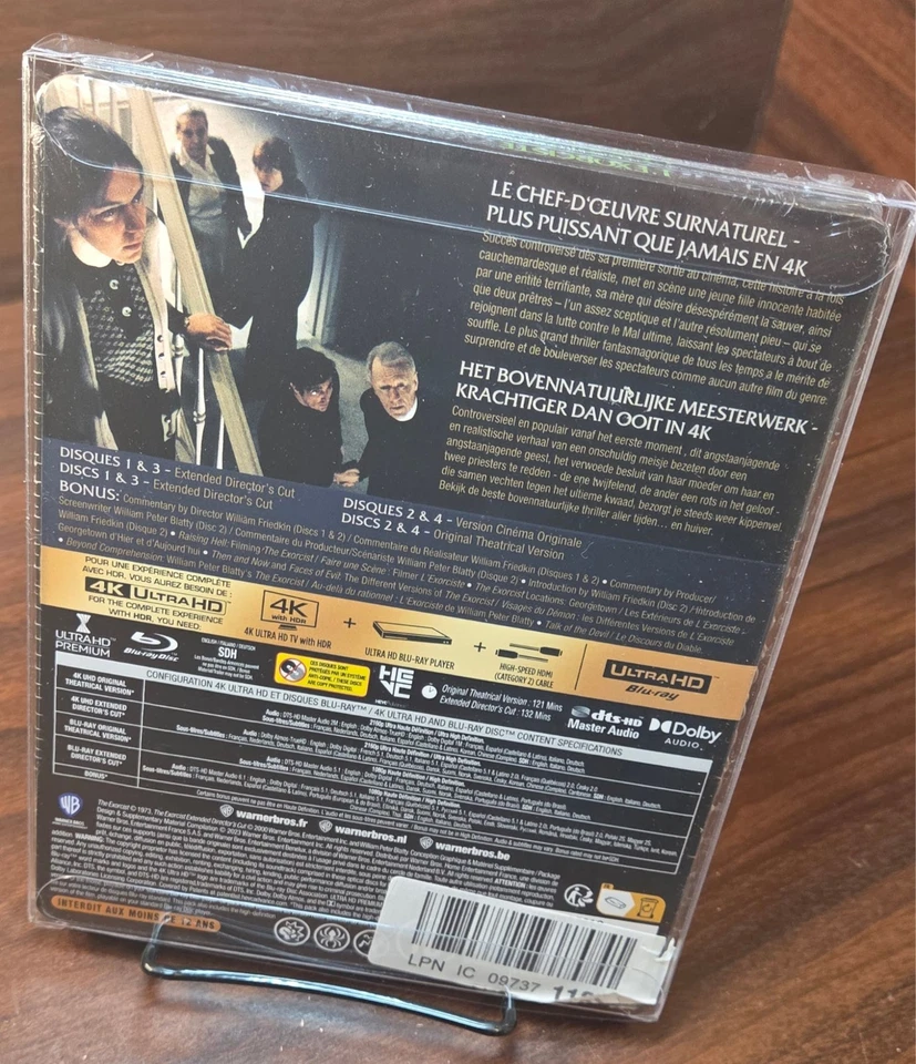 The Exorcist-Extended +Theatrical 4K Steelbook-NEW-w/PROTECTIVE SLEEVE-Free S&H! - Image 4 of 4