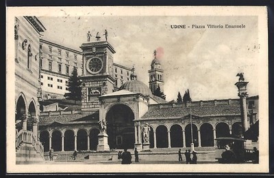 Ansichtskarte Udine, Piazza Vittorio Emanuele 1934 