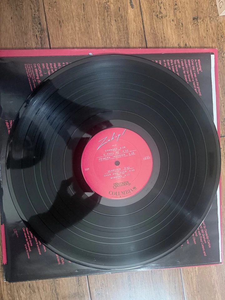 Santana "Zebop!" LP (1981) Columbia FC 37158 Vinyl NM And Sleeve EX - Image 4 of 4