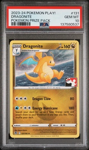 2023-2024 POKEMON PLAY! POKEMON PRIZE PACK #131 DRAGONITE PSA 10