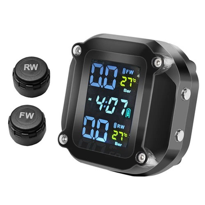 #ad #ad Wireless Motorcycle TPMS Tire Tyre Pressure Monitor System 2 External Sensors $21.99