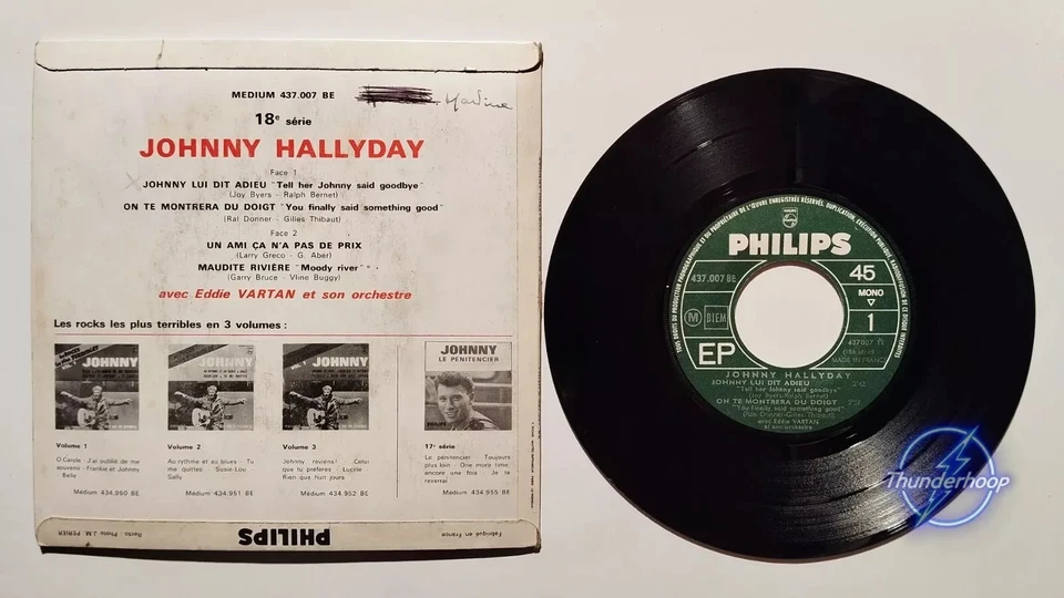 Johnny Hallyday – Johnny lui dit adieu 45 tours - Photo 2/2