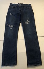 Banana Republic Women’s Jeans 32x32 Dark Denim Distressed G2.5D19
