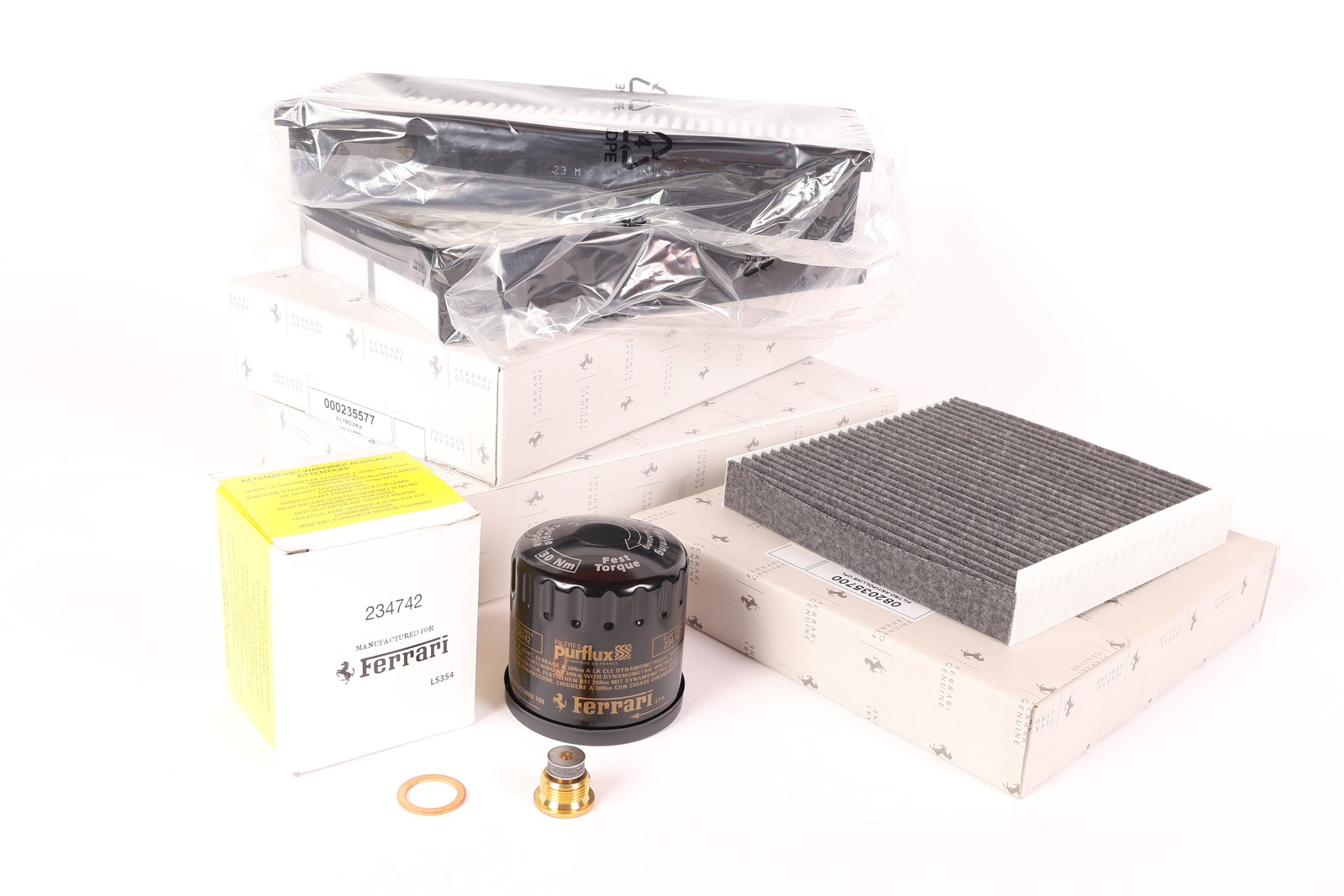 Calisk1 Ferrari California service kit - Oil filter, sump plug w/ gasket, air
