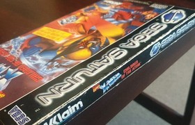 sega saturn model 2 console retro collectable with x men children of atom game