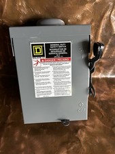 Square D DU222RB 60A 240V 2-Pole Non-Fusible Safety Switch NEMA 3R