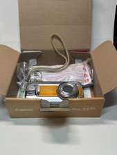 Canon PowerShot A470 Digital Camera Tested Used - Orange  Silver w/ Box Kit