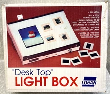 Logan Desk Top Light Box Model #810 Slide Viewer -Factory sealed.