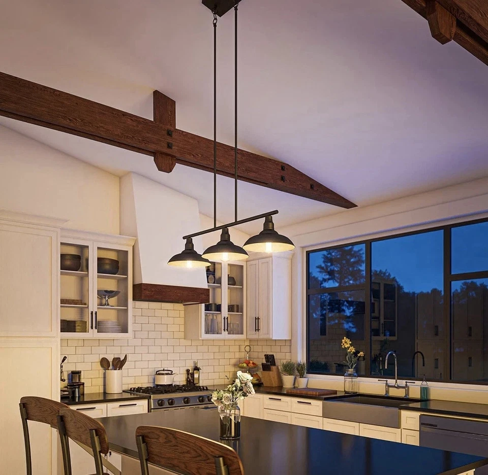 Linternas Kenroy Home 93512BL Dale, medianas, luz Black Island Foto 3 de 4