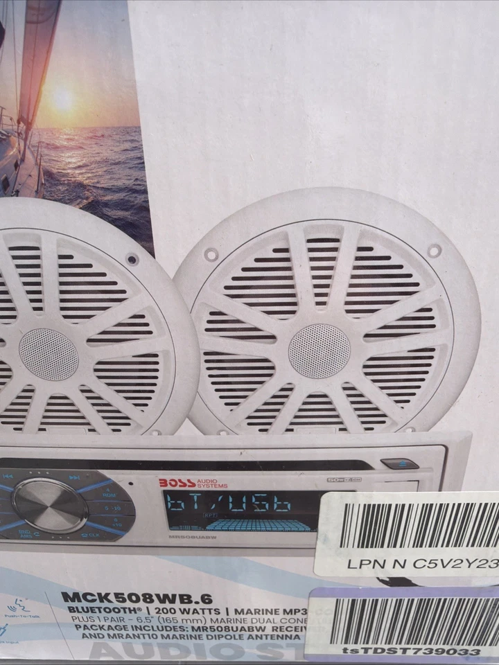 Kit de altavoces estéreo marino Boss Audio MCK508WB.6 6,5" - blanco [MCK508WB.6] Foto 2 de 4