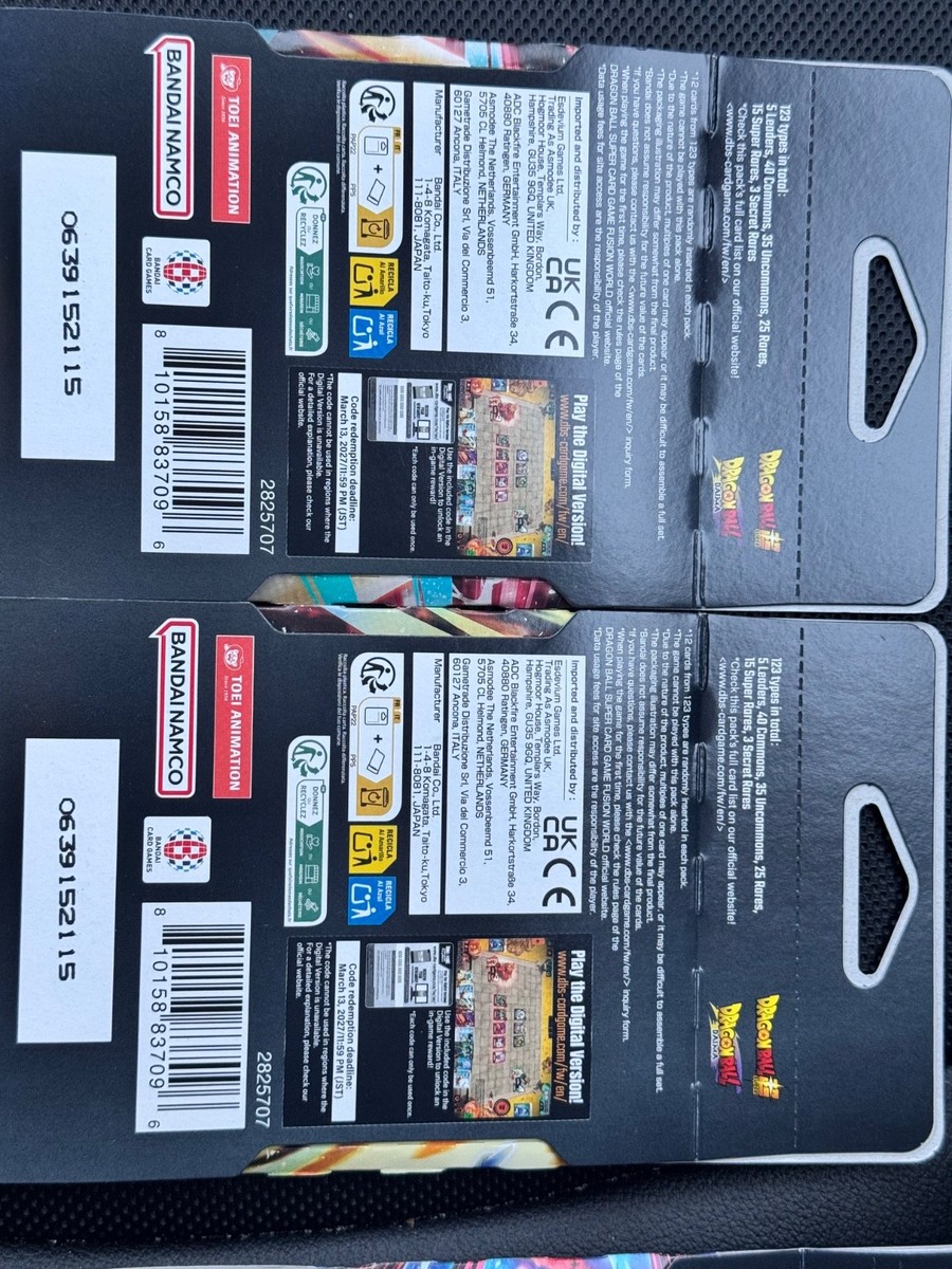 Dragon Ball Super Fusion World FB09 DUAL EVOLUTION 4X Sleeved
