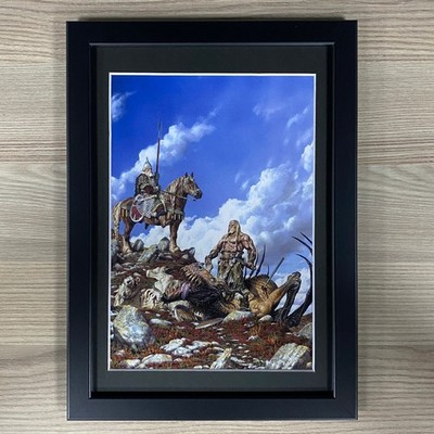 PAUL BONNER GERAHMTE KUNST PULP SCI-FI FANTASY KLASSIKER TRUDVANG CHRONIKEN LEGENDEN