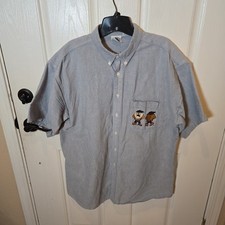 VTG Warner Brothers Shirt Mens XL Acme Clothing Taz Tazmanian Devil 1994 Blue