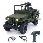 RTR 1/16 Radio Controlled Military Truck 4x4 RC Off Road Vehicle Car Model Light