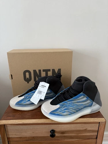 Scarpe da ginnastica Adidas Yeezy Quantum Frozen blu da uomo taglia UK 8 5 nuove con scatola