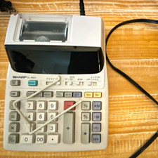 Sharp EL-1801V Desktop Printing Calculator, Large Display Keys, Power Cord