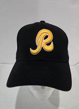 Washington Redskins VTG Reebok Embroidered R Logo Fitted On Field Hat Black