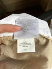 RESTORATION HARDWARE Italian Vintage-Washed Percale Box Spring Cover ~Flax~Full