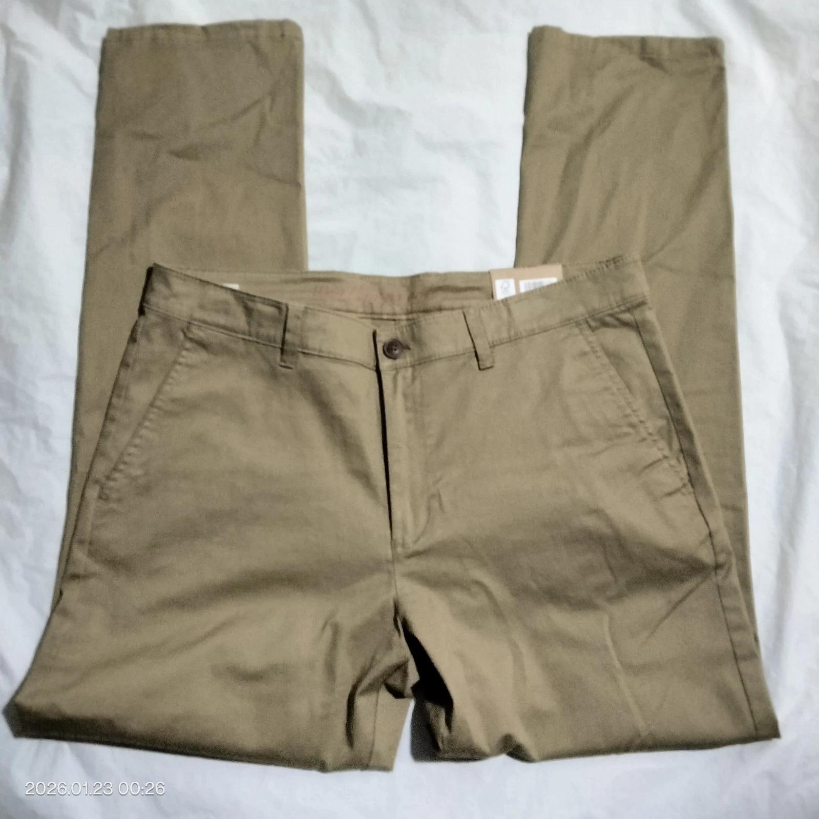 Weatherproof Vintage Chino 2.0 Every Day Pants Stretch Slim Straight Men 34x32