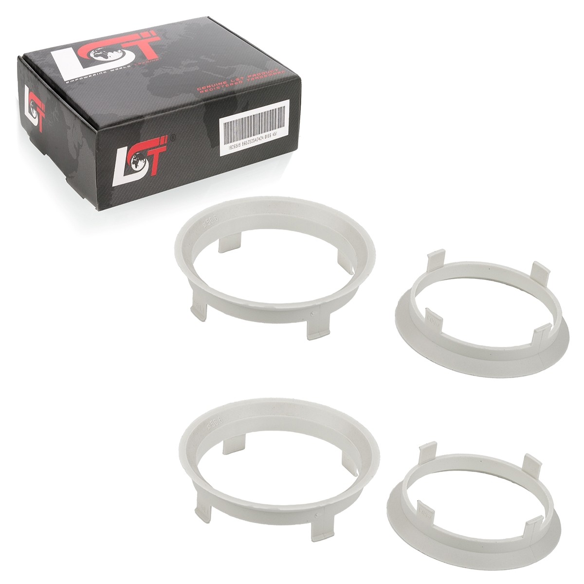 4x Distance Centering Ring for Alloy Wheels Ø 56,6 MM - Ø 60,1 bmw 2er 3er