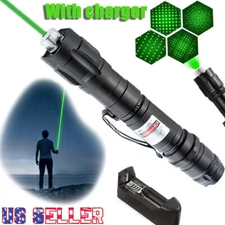 6000Miles Green Laser Pointer Star Visible Beam Light Rechargeable Lazer Pen US