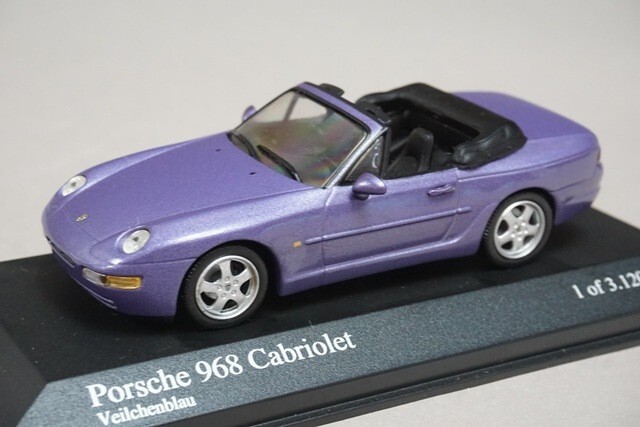 贈る結婚祝い Porsche 400062331 MINICHAMPS 1:43 968 Purple 1994 Cabriolet 乗用車