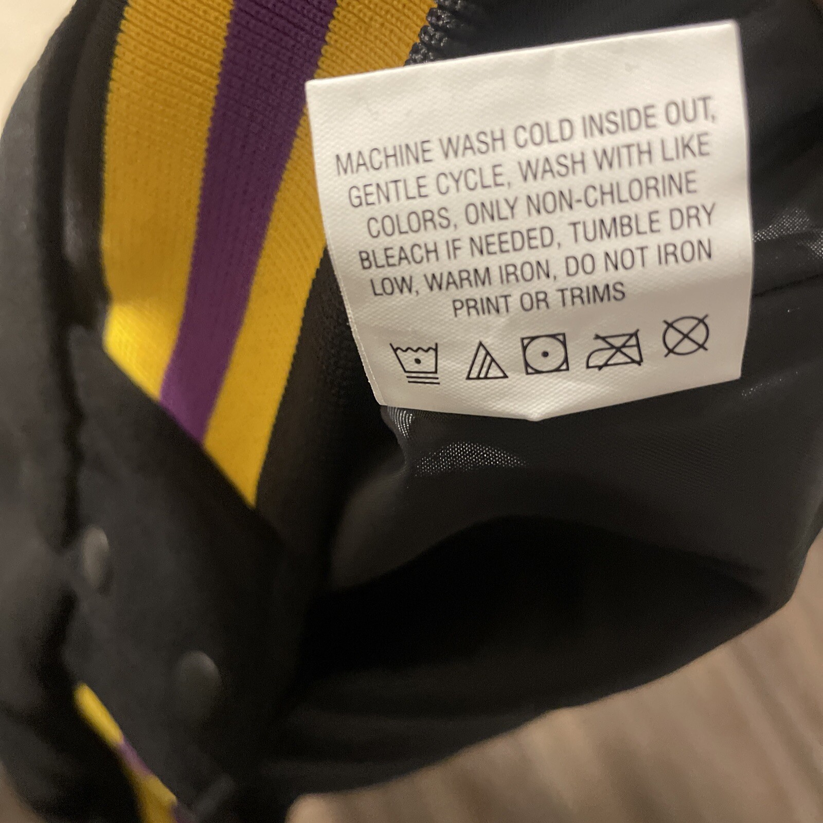 los Angeles Lakers Black FISLL Black History Collection Full Snap Jacket Size L