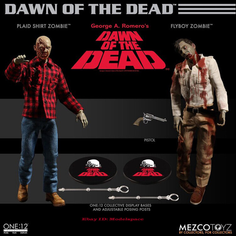 当時物　DAWN OF THE DEAD Figure Series 4体セット Mezco One:12 Dawn of the Dead 2 Figures Set Action Figure IN STOCK