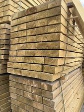 NEW ~ WOODEN / TIMBER PRESSURE TREATED RAILWAY SLEEPERS ~ 195X95X2.4M