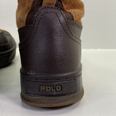 Vintage Polo Ralph Lauren Lansing Brown Leather Duck Boot Mens 8 D