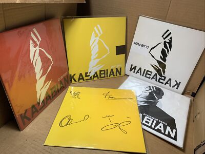 5x LOT KASABIAN UK Limited 10'' Vinyl Record SIGNED US PROMO SEALED FLAG STENCIL