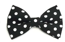 New Black White Polka Dot Bow Tie  BowTie Bow Ties Tuxedo