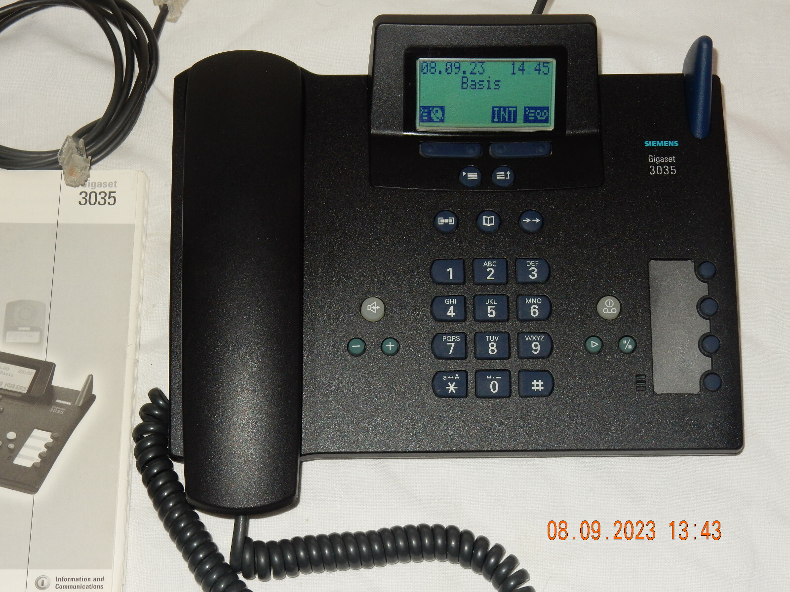 SIEMENS Gigaset 3035 Schnur-Tischtelefon, ISDN tauglich, geprüft 