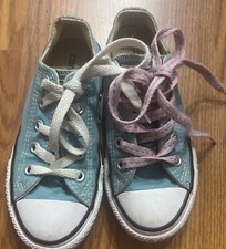 Converse Chuck Taylor Shoes Kids Size 11.5 Athletic Skateboarding Teal Green