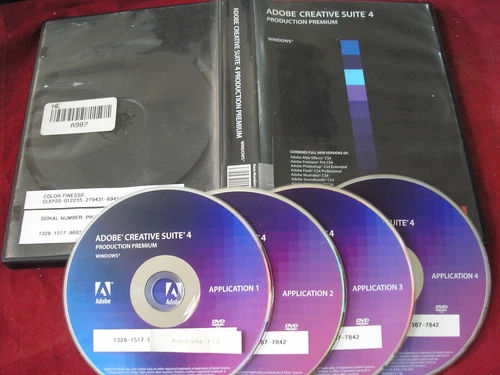 Adobe Creative Suite 4 Production Premium For Windows PC Full Retail DVD Version